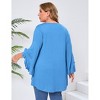 Clearlove Women Plus Size Top Shirt Ruffl Sleeve Blouse - 3 of 4