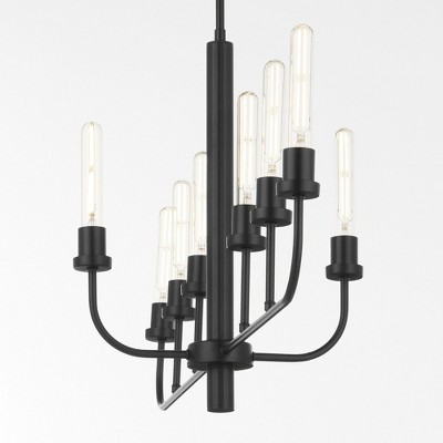 Quorum Lighting Sheridan 8 - Light Chandelier in  Matte Black