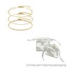 Adornia Tarnish Resistant 18k Gold Plated 3-Chain Bracelet Set - 4 of 4