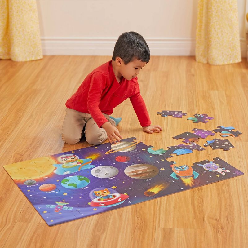 B. toys - Floor Puzzles Gigantic Jigsaw - Solar System, Ocean, Dinosaur - 3pk - 144pc, 3 of 13