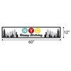 Big Dot of Happiness NYC Cityscape - New York City Happy Birthday Decorations Party Banner - 2 of 4
