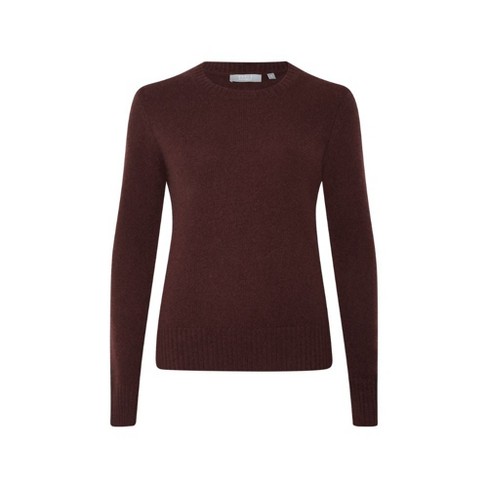 Style Republic 100% Pure Cashmere Crew Neck Women's Sweater - Chocolate Brown - image 1 of 1