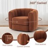Akoasm Modern Soft Swivel Accent Barrel Sofa & Chair For Living Room, Office & Bedroom - 3 of 4