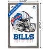 Trends International Nfl Buffalo Bills - Neon Helmet 23 Framed Wall Poster  Prints Mahogany Framed Version 22.375 X 34 : Target