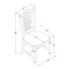 East West Furniture DOC-BCH-W Dover Dining Room Chairs With Wood Seat - Finished in Black and Cherry - Set of 2 - 3 of 3
