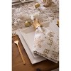 Design Imports  Christmas Printed Napkin Set 6 Piece, Gold Christmas Collage, 20X20" - 3 of 4