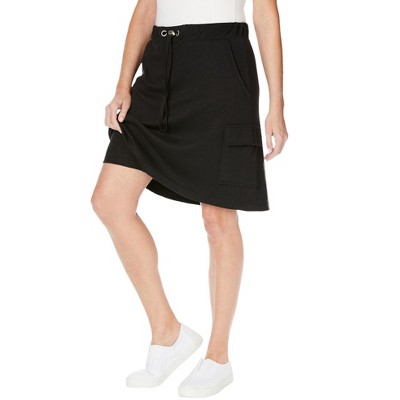 Woman Within Knit Cargo Skort