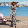 Women's Vibrant Tropical Floral Print One-Shoulder Jumpsuit - Cupshe - 3 of 4