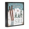 Stupell Industries Live To Ski Rustic Snow Sports, 24" x 24" - 3 of 4