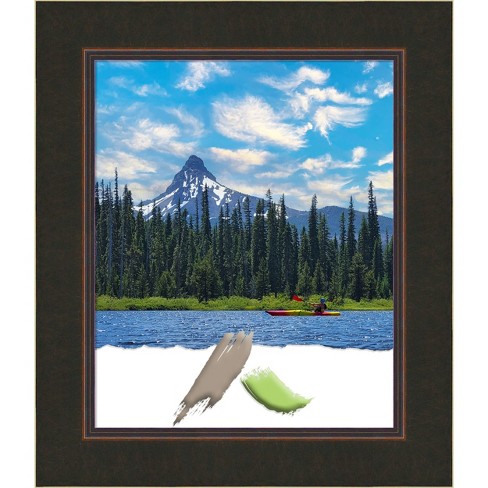 Amanti Art Milano Bronze Wood Picture Frame Opening Size 18x22 in.