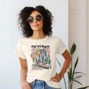 Simply Sage Market Women's Never Stop Exploring Short Sleeve Graphic Tee - L - Cream - 2 of 3