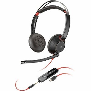 Poly Blackwire 5220 Stereo USB-C Headset + 3.5mm Plug + USB-C/A Adapter - Microsoft Teams Certification - Stereo - USB Type C, Mini-phone (3.5mm) - 1 of 4