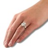 Pompeii3 Certified 4Ct Oval Diamond Solitaire Engagement Ring Lab Created - 4 of 4