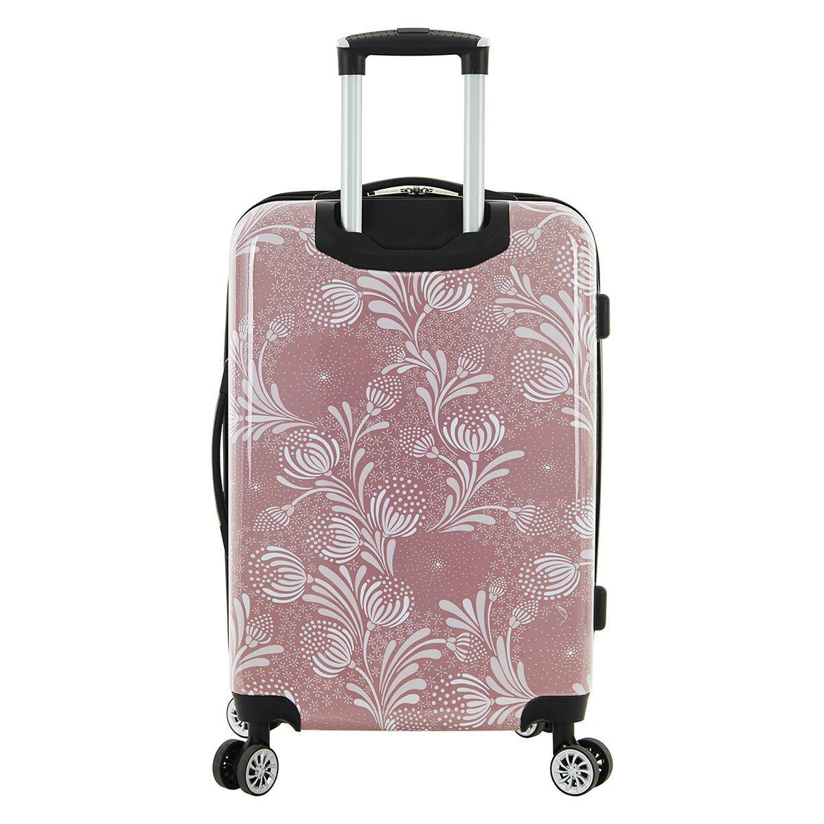 Travelers Club Bella Caronia Deluxe 7pc Hardside Checked Spinner Luggage Set - thumbnail 5