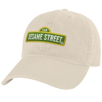 Sesame Street Logo Adult Dad Cap Cream OS