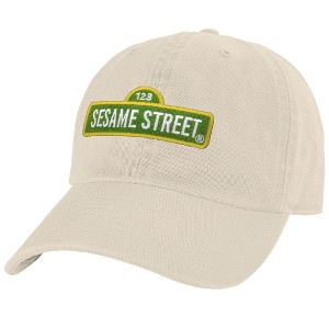 Sesame Street Logo Adult Dad Cap Cream OS - 1 of 4