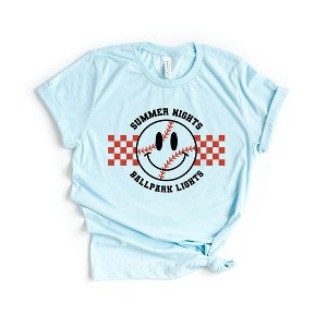 Simply Sage Market Women's Checkered Summer Nights Short Sleeve Graphic Tee - 1 of 4