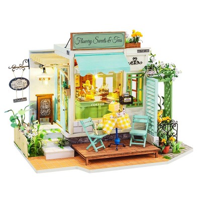 Hands Craft DIY 3D Wooden Puzzles - Miniature House: Flowery Sweets & Teas