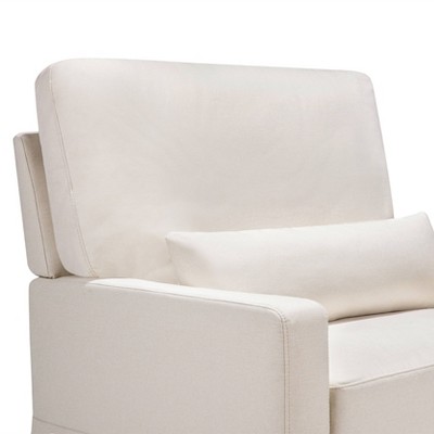 Crawford Performance Cream Eco-Weave Swivel Glider with Pillowback