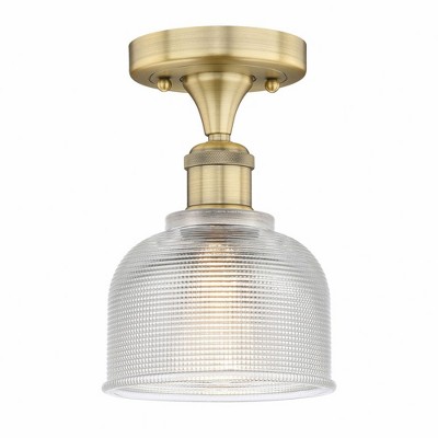 Dayton - 1 Light Semi-Flush Mount In Industrial Style-9.25 Inches Tall and 5.5 Inches Wide