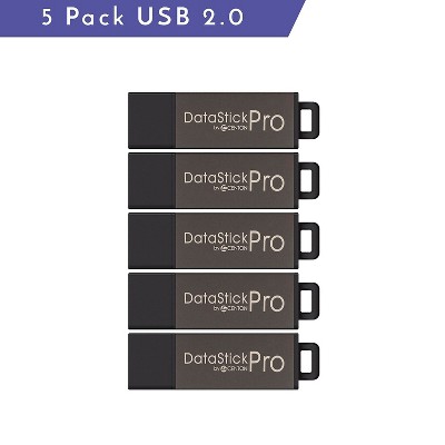 Centon MP ValuePack Datastick Pro 64GB USB 2.0 Flash Drives 5/Pack (S1-U2P5-64-5B)