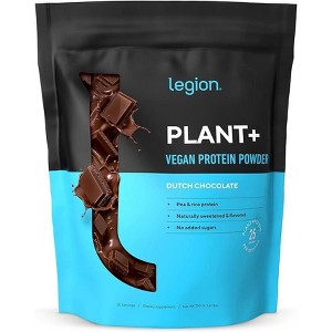 Legion Plant+ Vegan Protein Powder - 20 Servings (Dutch Chocolate) - 1 of 4