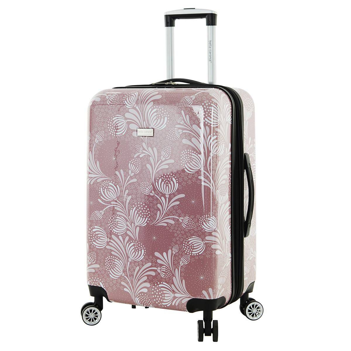 Travelers Club Bella Caronia Deluxe 7pc Hardside Checked Spinner Luggage Set - thumbnail 4