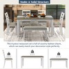 YOOCOZZ  Rustic 6-Piece Dining Set with Chairs and Bench - 3 of 4