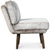 Sophie Armless Slipper Chair Mink Brown Faux Fur - Adore Decor - 3 of 4