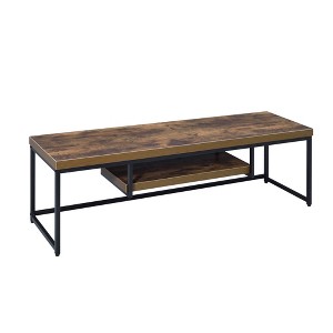 59.5" Industrial TV Stand with 1 Open Shelf for Media Storage and TVs up to 60 Inches for Living Room and Bedroom - 1 of 4