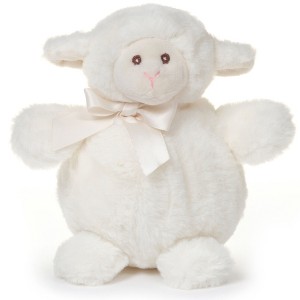 Bearington Baby Lambykin Plush Stuffed Animal Lamb with Satin Bow, 6 inches - 1 of 4