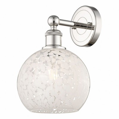 White Mouchette - 1 Light Wall Sconce In Modern Style-12.25 Inches Tall and 8 Inches Wide