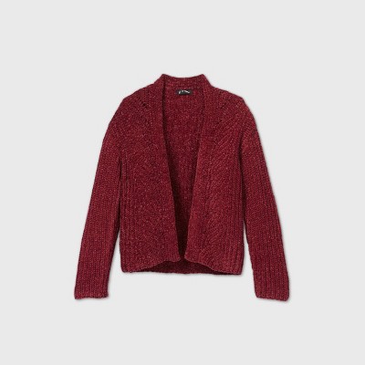 girls chenille cardigan