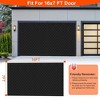 NewHome"16x7FT Magnetic Thermal Insulated Garage Door Curtain for Winter, Windproof & Soundproof"Black - 2 of 4