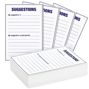 Best Paper Greetings 100 Sheet Suggestion Cards - Blank Feedback, Comment Cards for Office, Restaurant, Retail, School, Church (4x6 In) - 1 of 4