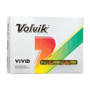 Volvik Vivid Matte Golf Balls 2024 - Matte Yellow 1 Dozen - 1 of 2