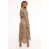 Petal and Pup Cybil Pleated Tiered Midi Dress - Champagne Gold S - 2 of 4
