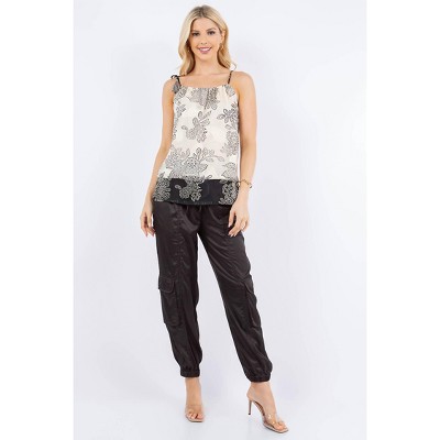 Women's Devore Burnout Print Colorblock Tank - PAPARAZZI