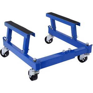 Motorcycle Engine Cradle Dolly, 1500lbs Four Wheeler Cycle Engine Cradle Dolly, Motorcycle Dolly with Rubber Pads & 360 Degrees Wheels - 1 of 4