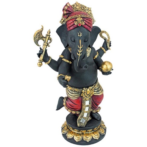 Lord Ganesha Statue in Brass Elephant God Statue Ganesha Idol Large Ganesha  Sculpture Hindu God Statue Elephant Headed God Ganesha Figurine Good Luck