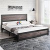 Metal Bed Frame,Full/Queen/King Size Bed with Charging Station, Headboard and Metal Slatted Frame, USB Ports, No Box Spring Needed, Under Bed Storage - 4 of 4