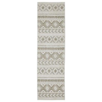 Oriental Weavers Tangier TAN06 Grey/ Beige Indoor Area Rug - 2'3" x 7'6"