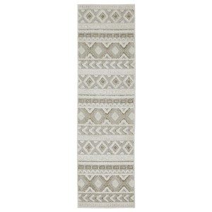 Oriental Weavers Tangier TAN06 Grey/ Beige Indoor Area Rug - 2'3" x 7'6" - 1 of 4