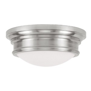 Livex Lighting Astor 3 - Light Flush Mount in  Brushed Nickel - 1 of 1