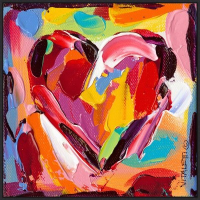 Ps By Mosaic Heart I By Carolee Vitaletti Wrapped Canvas Wall Art -  Americanflat - 30 X 30 : Target