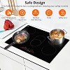 30" Built-in Electric Cooktop 8800W Ceramic Glass Radiant Stovetop 5 Burners - 3 of 4
