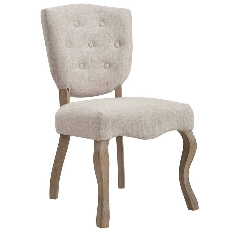 Array Vintage French Upholstered Dining Side Chair Beige - Modway, 2 of 6