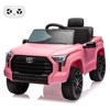 12V Ride on Car for Kids, Licensed Toyota Ride on Truck, Battery Powered Electric Car with Remote Control, LED Lights, Ride On Toys for Boys Girls - 3 of 4