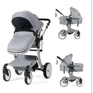 High Landscape Convertible Infant Bassinet Stroller, Adjustable Canopy & Backrest - 1 of 1