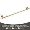 WOWOW 36 in. Stainless Steel Wall Mounted Single Towel Bar in Brushed Nickel - 4 of 4